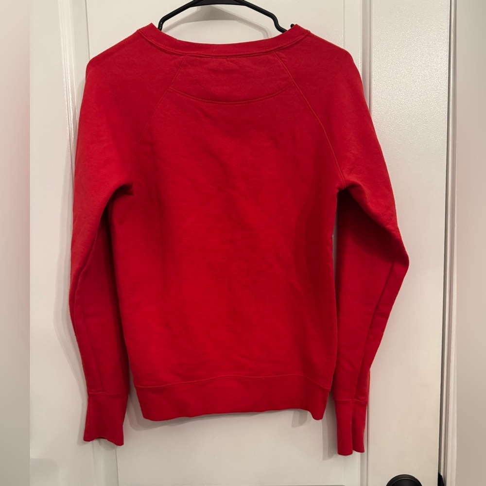 Champion Red Crew Neck Sweater Vibrant Style - Picture 4 of 5